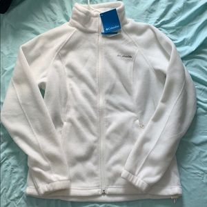 White Columbia Fleece Zip-up Jacket